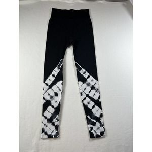Life Integrity Earth Black Leggings With Comfort Waistband Size S tie dye bottom